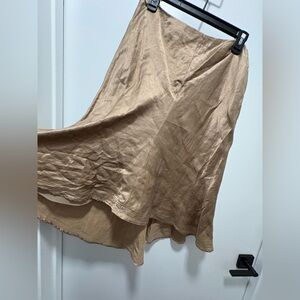 INC International Concepts Tan Fabric with Stitching